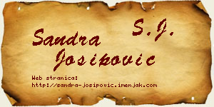 Sandra Josipović vizit kartica